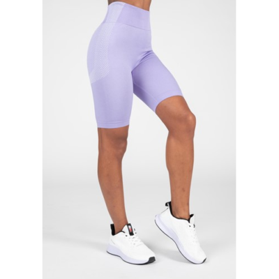 Selah Seamless Cycling Shorts - Lilac 2