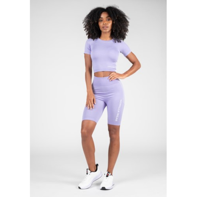 Selah Seamless Cycling Shorts - Lilac 4
