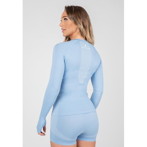Selah Seamless Long Sleeve - Light Blue 2 Selah Seamless Long Sleeve - Light Blue 2