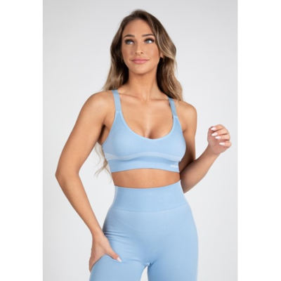 Selah Seamless Sports Bra - Light Blue 1