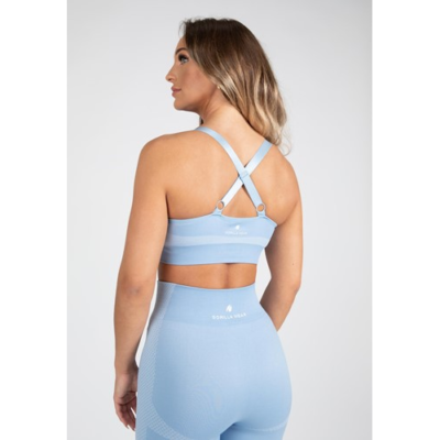 Selah Seamless Sports Bra - Light Blue 2