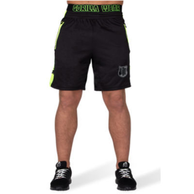 Shelby Shorts - BlackNeon Lime 2