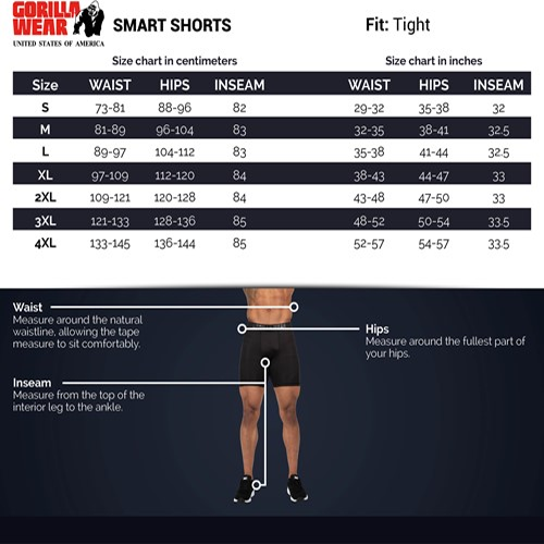 Smart Shorts - Black 8 Smart Shorts - Black 8