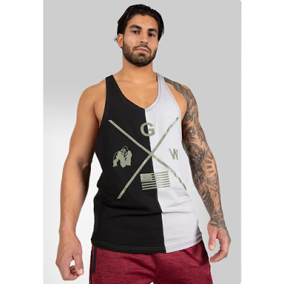 Sterling Stringer Tank Top - Black Gray 4