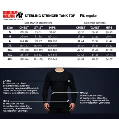 Sterling Stringer Tank Top - Black Gray 8