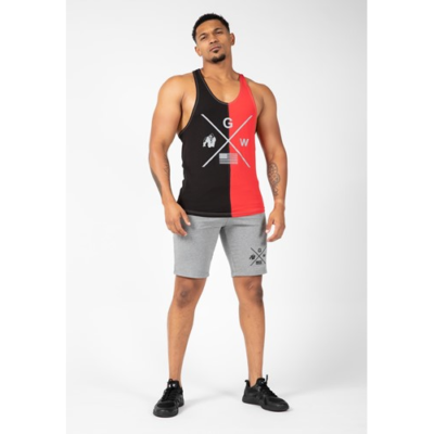 Sterling Stringer Tank Top - Black Red 3