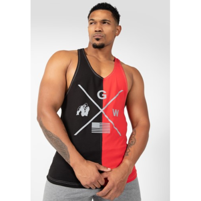 Sterling Stringer Tank Top - Black Red 4
