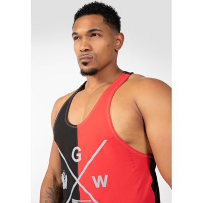 Sterling Stringer Tank Top - Black Red 5