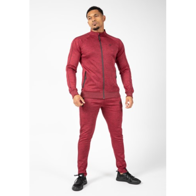 Wenden Track Pants - Burgundy Red 4