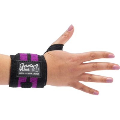 Women's Wrist Wraps - Black Purple 5