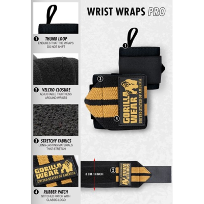 Wrist Wraps PRO - Black 4