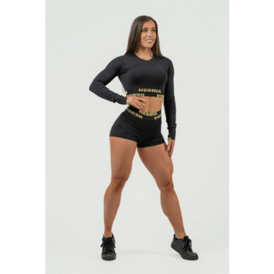 NEBBIA-WOMEN'S-COMPRESSION-HIGH-WAIST-SHORTS-INTENSE-LEG-DAY-GOLD-3