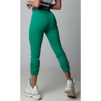 Blouse's Hi Gorgeous Fitness Green Leggings with Belt 2