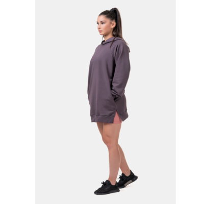 EVERYDAY HERO LONG SWEATSHIRT WITH A HOODIE MAROON 5