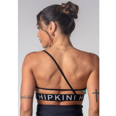 Green Textured Gym Girl Top 2