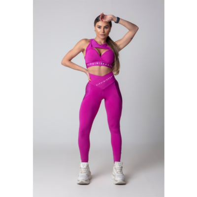 Legging Blogger Fitness Grape with Silk 3
