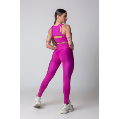 Legging Blogger Fitness Grape with Silk 4