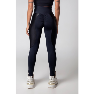 Legging Gym Girl Black Crossover Waistband 3