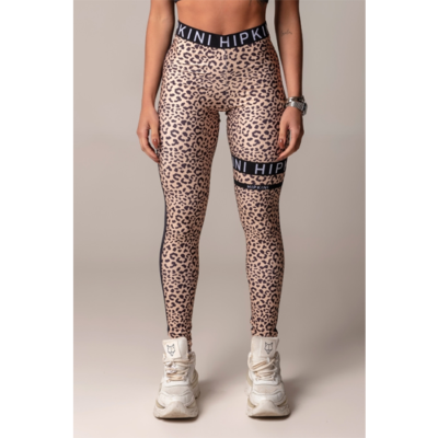 Leggings Walk Fitness Black with Animal Print 1