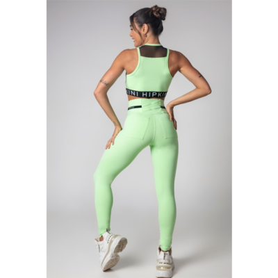 Light Green Gym Girl Leggings 4