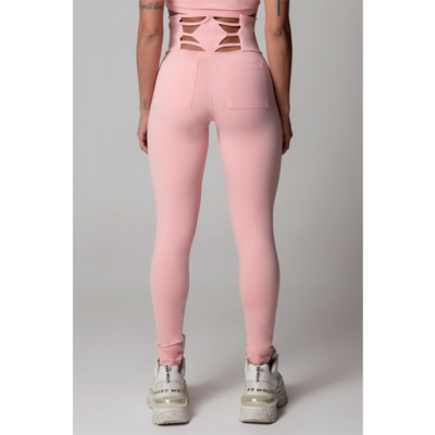 Pink SportsWear Leggings with Silk 1