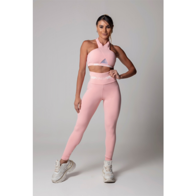 Pink SportsWear Leggings with Silk 3