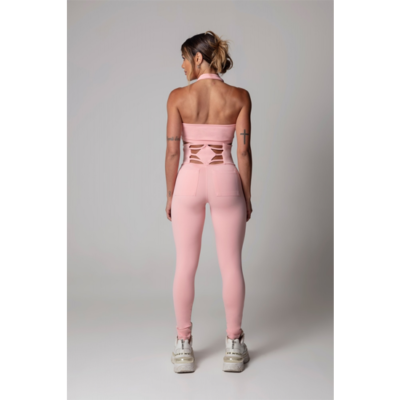 Pink SportsWear Leggings with Silk 4