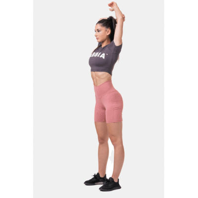 SHORT-SLEEVE-SPORTY-CROP-TOP-MARRON-4