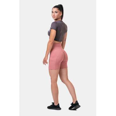 SHORT-SLEEVE-SPORTY-CROP-TOP-MARRON-5