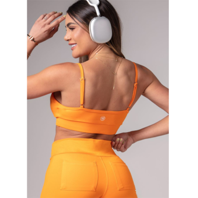 Top Activewear Orange Crossover 2