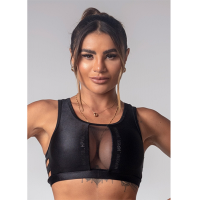 Top Game Fitness Black with tulle 1