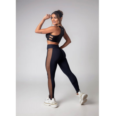 Top Game Fitness Black with tulle 4