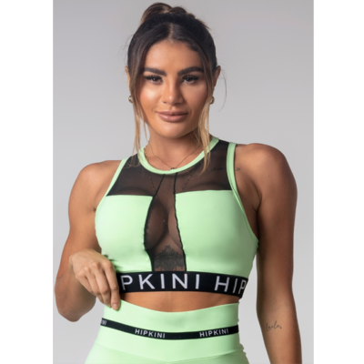 Top Gym Girl Light Green with tulle 1