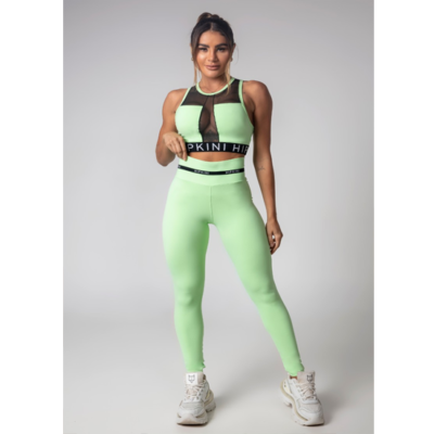 Top Gym Girl Light Green with tulle 2