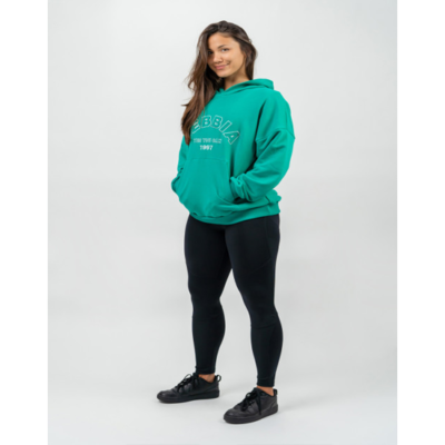 BRANDED OVERSIZED HOODIE GYM RAT GREEN 1
