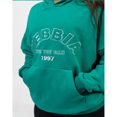 BRANDED OVERSIZED HOODIE GYM RAT GREEN 3