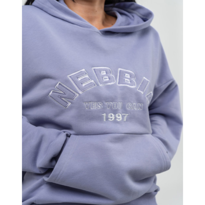 BRANDED OVERSIZED HOODIE GYM RAT L.PURPLE 2