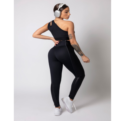 Black One-Shoulder Gymrat Top 5
