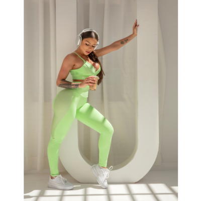 Green Gymrat Legging with Silk 6