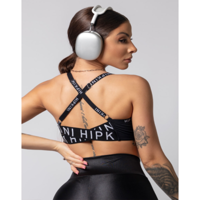 Gymrat Black Cross Body Top 1