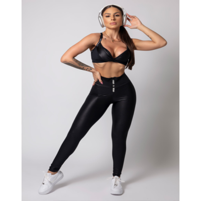 Gymrat Black Cross Body Top 2