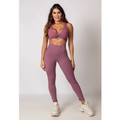 Gym Summer Old Rose with Silk legging 3