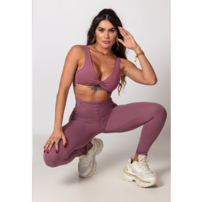 Gym Summer Old Rose with Silk legging 5