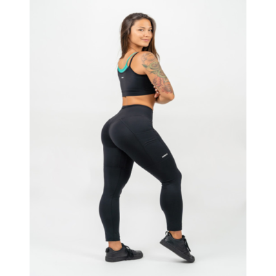 HIGH WAISTED LEGGINGS LEG DAY GOALS BLACK 3