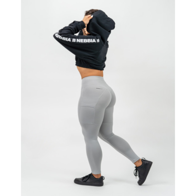 HIGH WAISTED LEGGINGS LEG DAY GOALS GREY 2