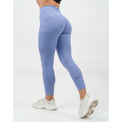 HIGH WAISTED LEGGINGS LEG DAY GOALS LIGHT PURPLE 1