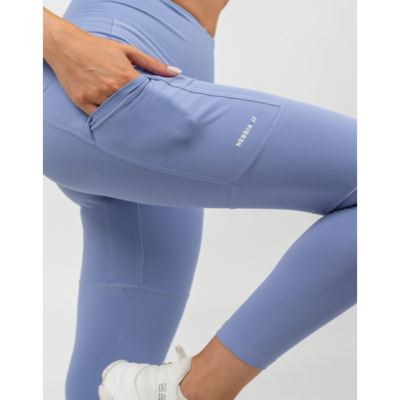 HIGH WAISTED LEGGINGS LEG DAY GOALS LIGHT PURPLE 2