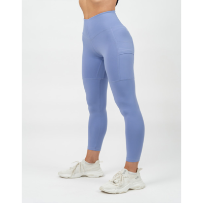 HIGH WAISTED LEGGINGS LEG DAY GOALS LIGHT PURPLE 3