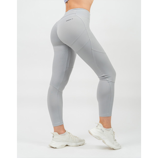 HIGH WAISTED SHAPING LEGGINGS GLUTE PUMP GREY