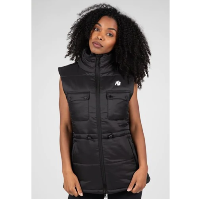 LUCIA PUFFER VEST BLACK 1